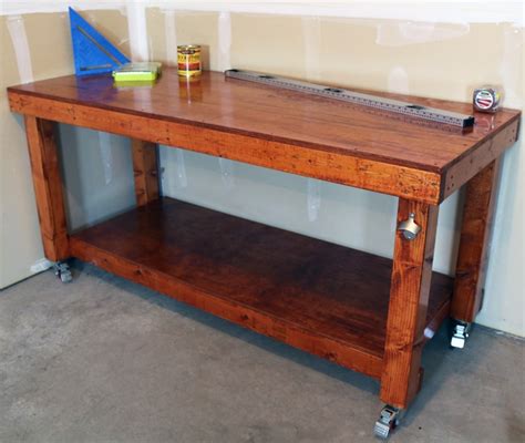 building workbench with or without metal brackets|diy workbench cabinet plans.